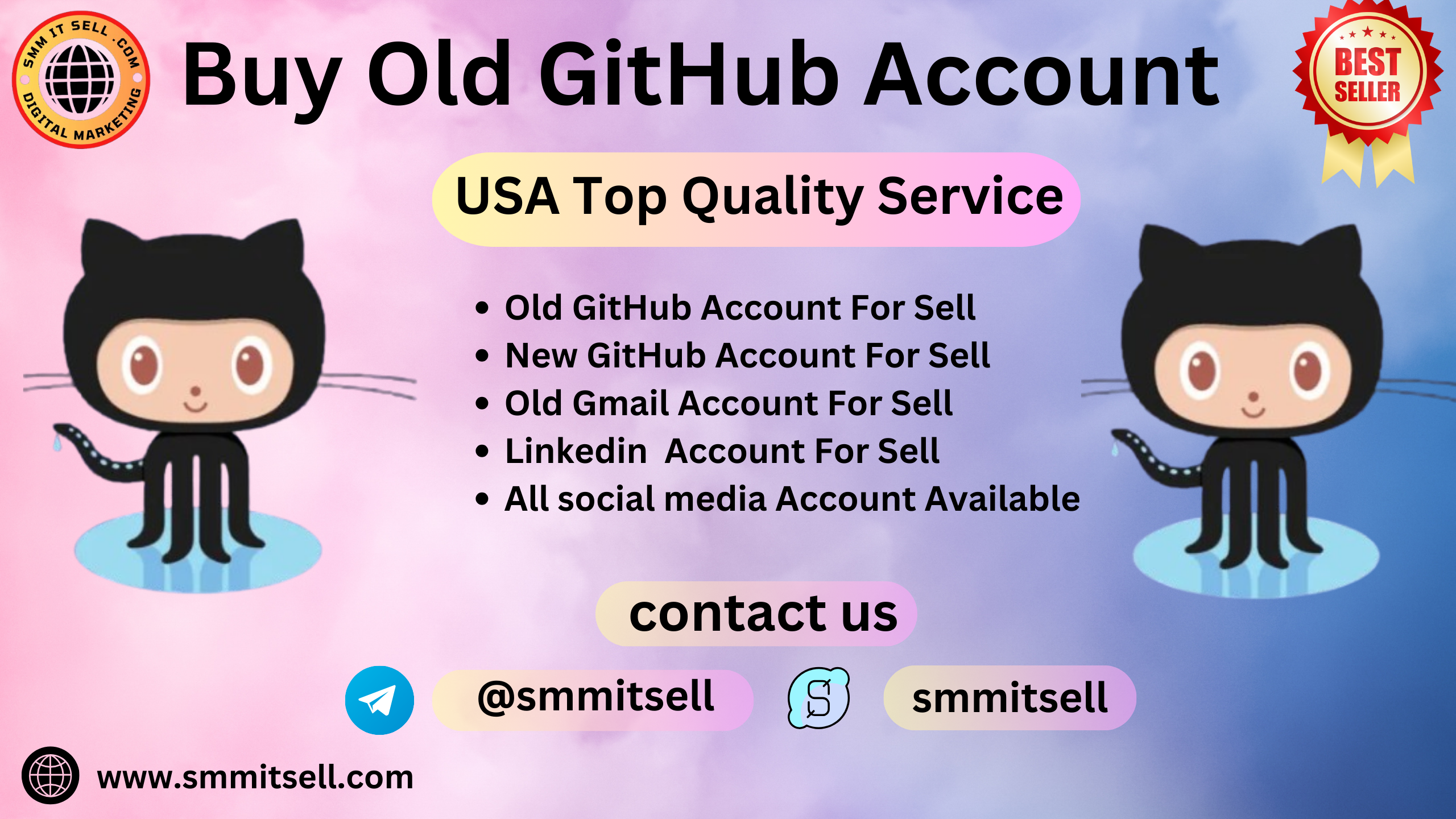 Buy old GitHub accounts