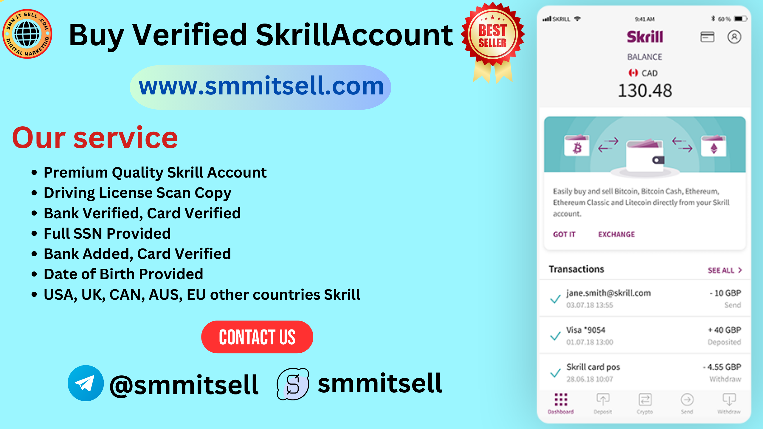 Buy Verified Skrill Account